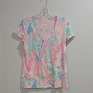 Colorful Abstract Women's Top